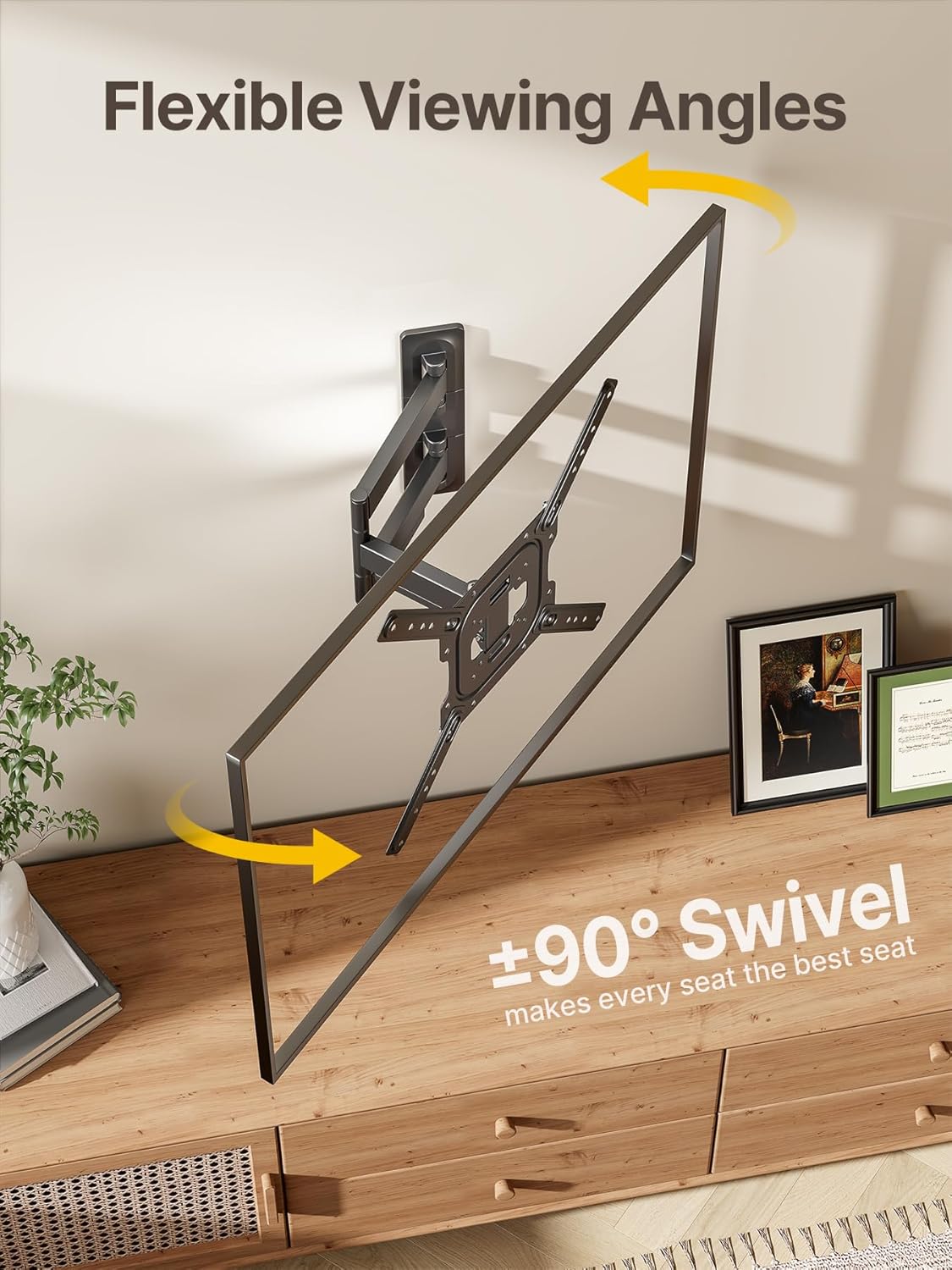 Thumbnail 4 de monTEK Full Motion TV Wall Mount 23–65"