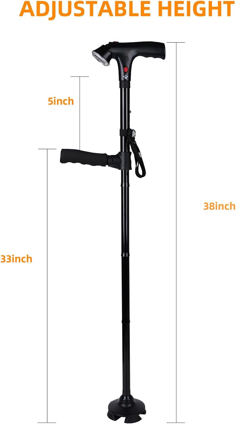 Detalle 2 de RUNZI Folding Cane 33–38in