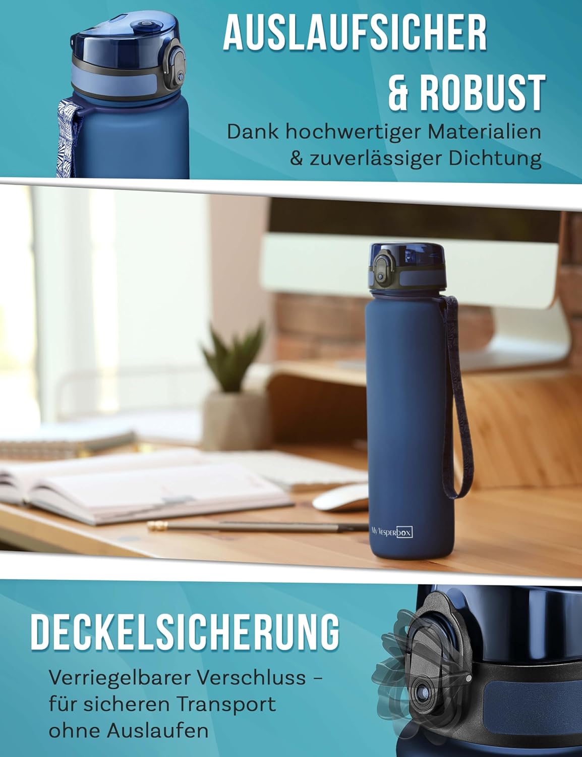 Thumbnail 2 de My Vesperbox Trinkflasche 1000 ml