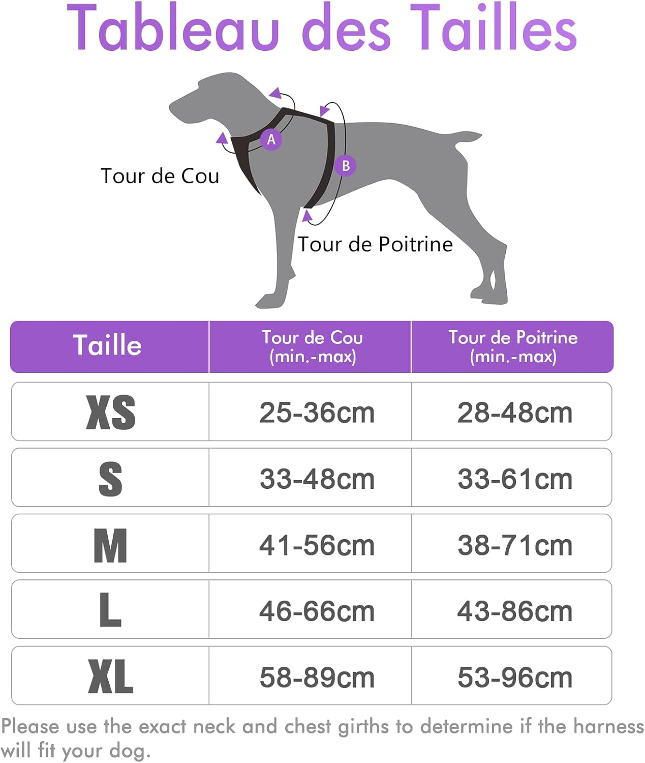 Detalle 2 de rabbitgoo Harnais Chien Anti Traction Violet XS
