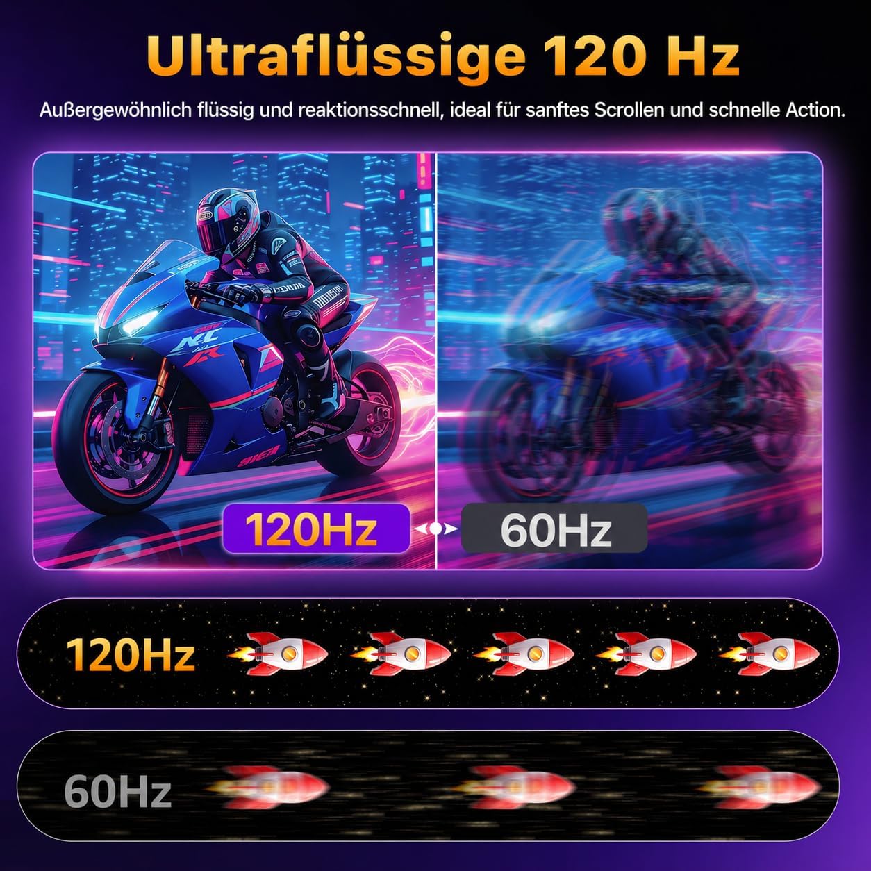 Thumbnail 2 de cocopar Portable Monitor 18,5 Zoll – 2,5K QHD, 120 Hz, mobiler Allrounder mit USB-C und HDMI