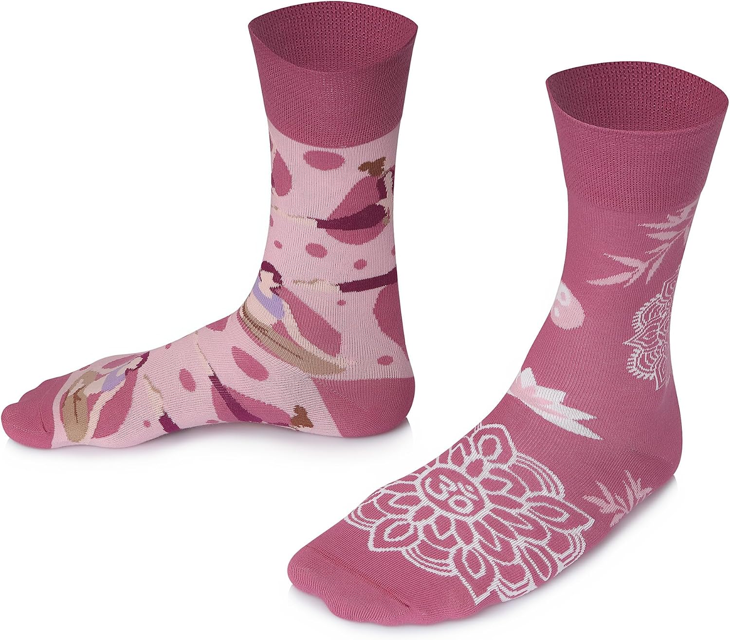Thumbnail 2 de TODO Colours Lustige Socken mit Yoga‑Motiv 35‑46