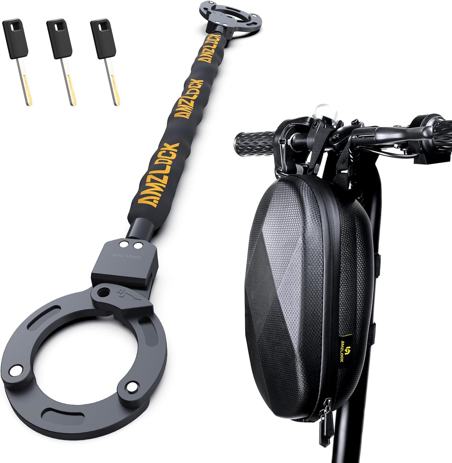 Thumbnail 6 de AMZLOCK E-Scooter Schloss (Handschellenschloss) mit 90 cm Kette & 3 Schlüsseln