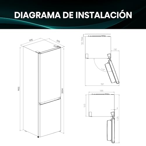 Thumbnail 2 de Hisense MC60331IE: Frigorífico combi No Frost de 336 L, 200 cm de alto y fondo reducido