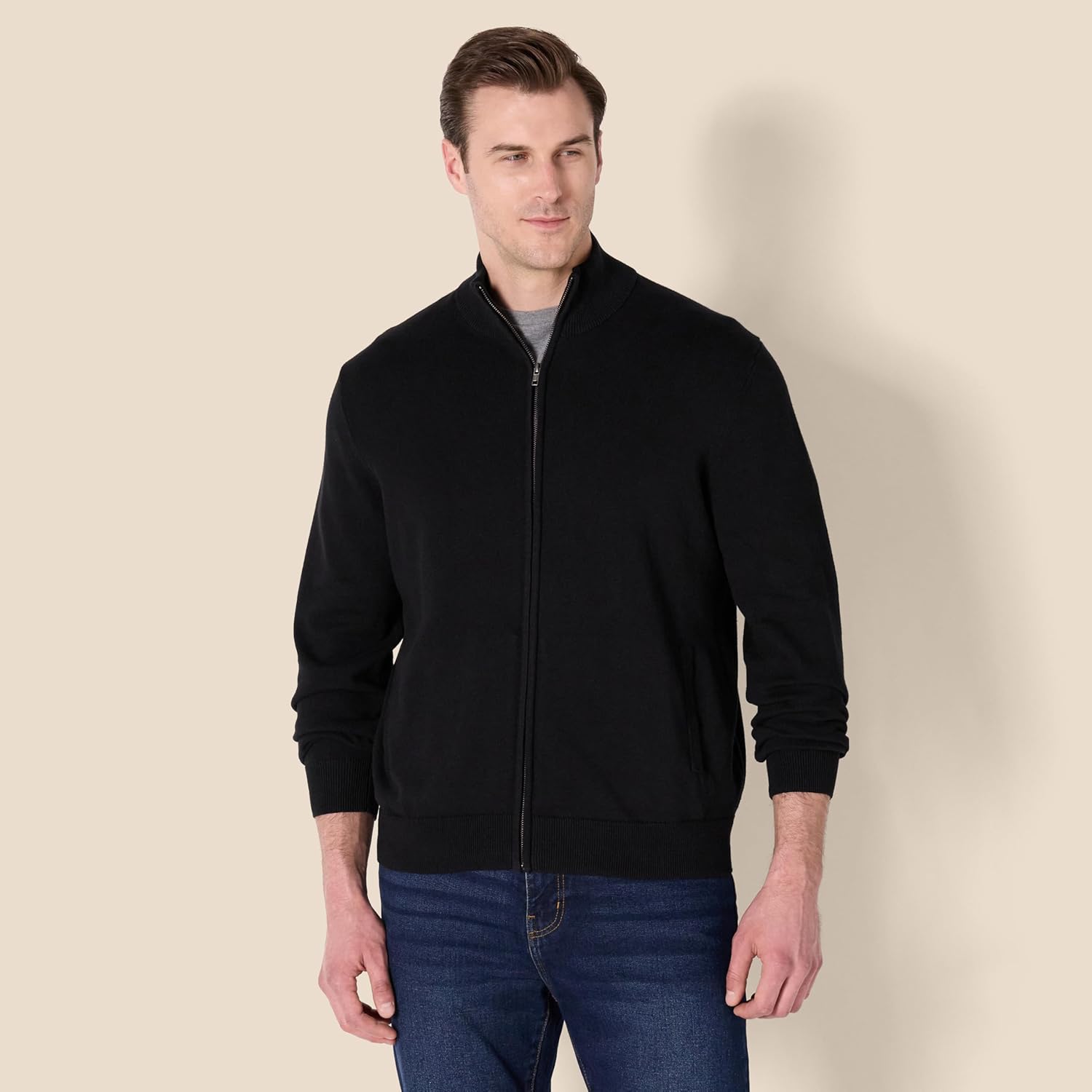 Thumbnail 5 de Amazon Essentials Men’s Full-Zip Cotton Jumper