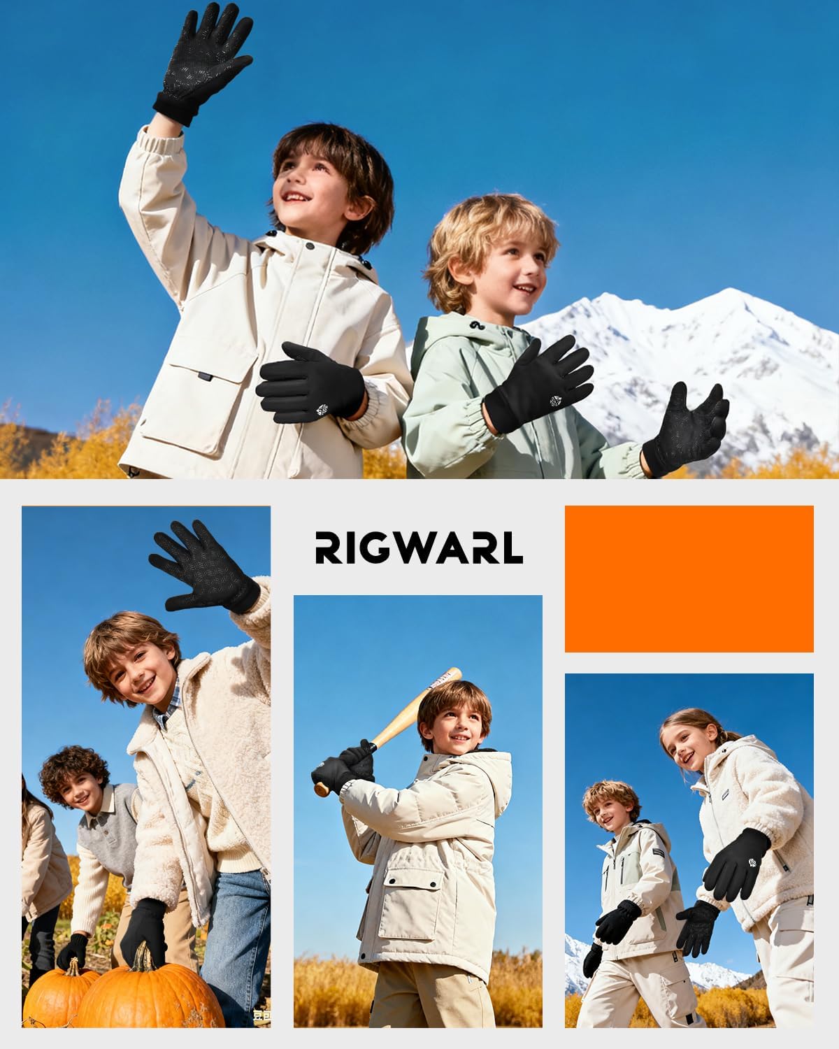 Thumbnail 6 de RIGWARL Kids Winter Gloves, Fleece-Lined
