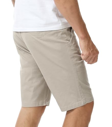 Detalle de Zetieny Men’s 7”/9” Chino Shorts Casual – Elasticated Waist, 4 Pockets