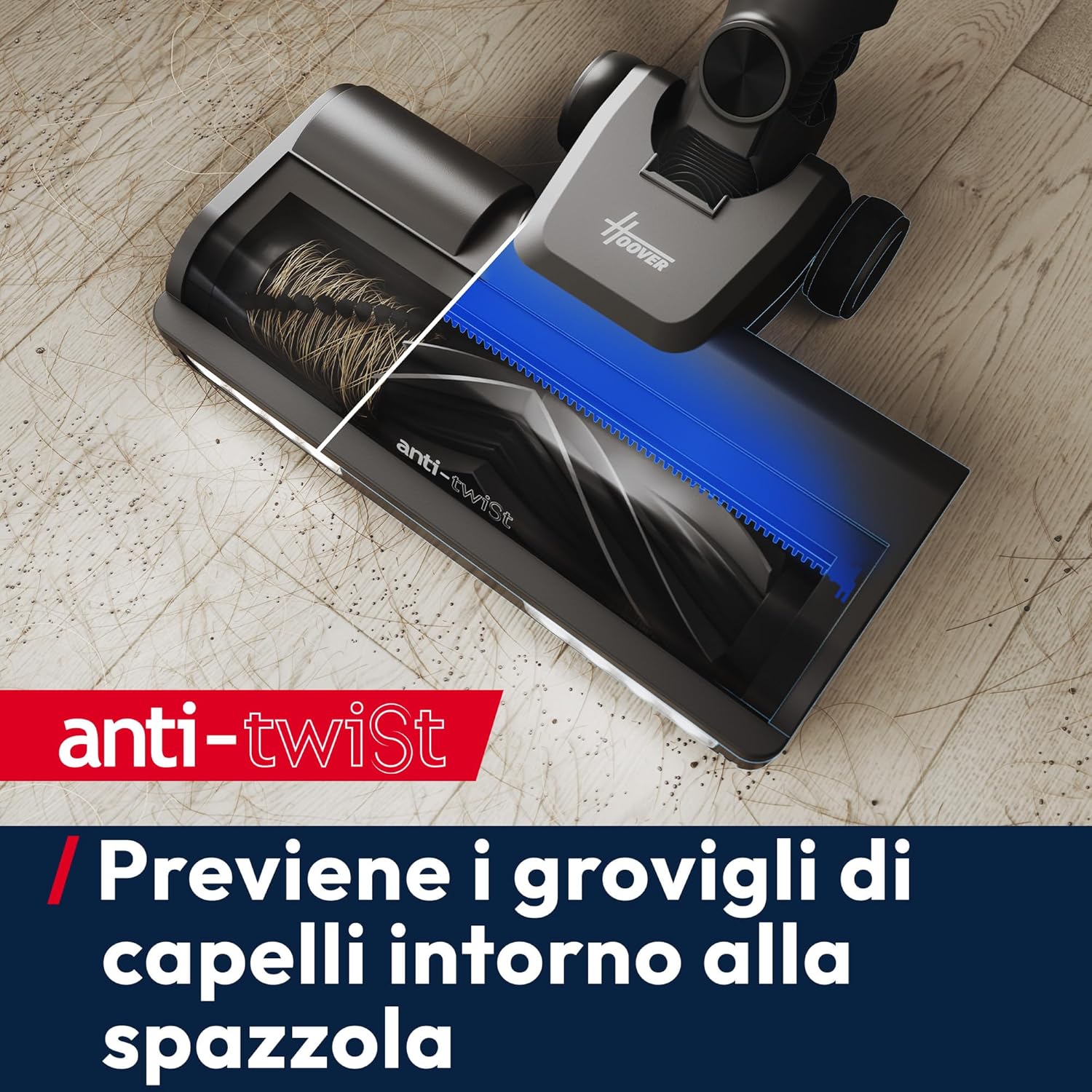 Thumbnail 5 de Hoover HF3 CORE Aspirapolvere Senza Fili – potenza fino a 110 AW, autonomia 60 min, Anti-Twist e spazzola All Floor