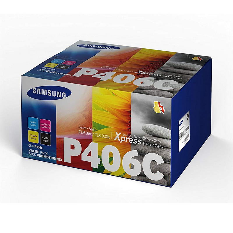 Detalle de Samsung CLT-P406C 4 tóners originales CMYK