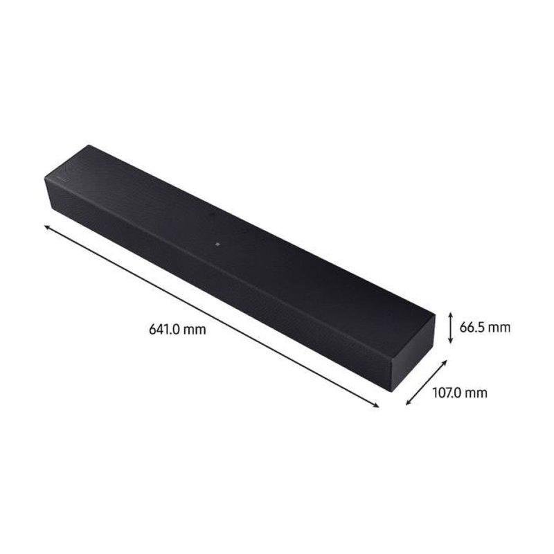 Detalle de Samsung HW-B410F barra de sonido 2.0 con Bluetooth, HDMI ARC y Dolby 2.0