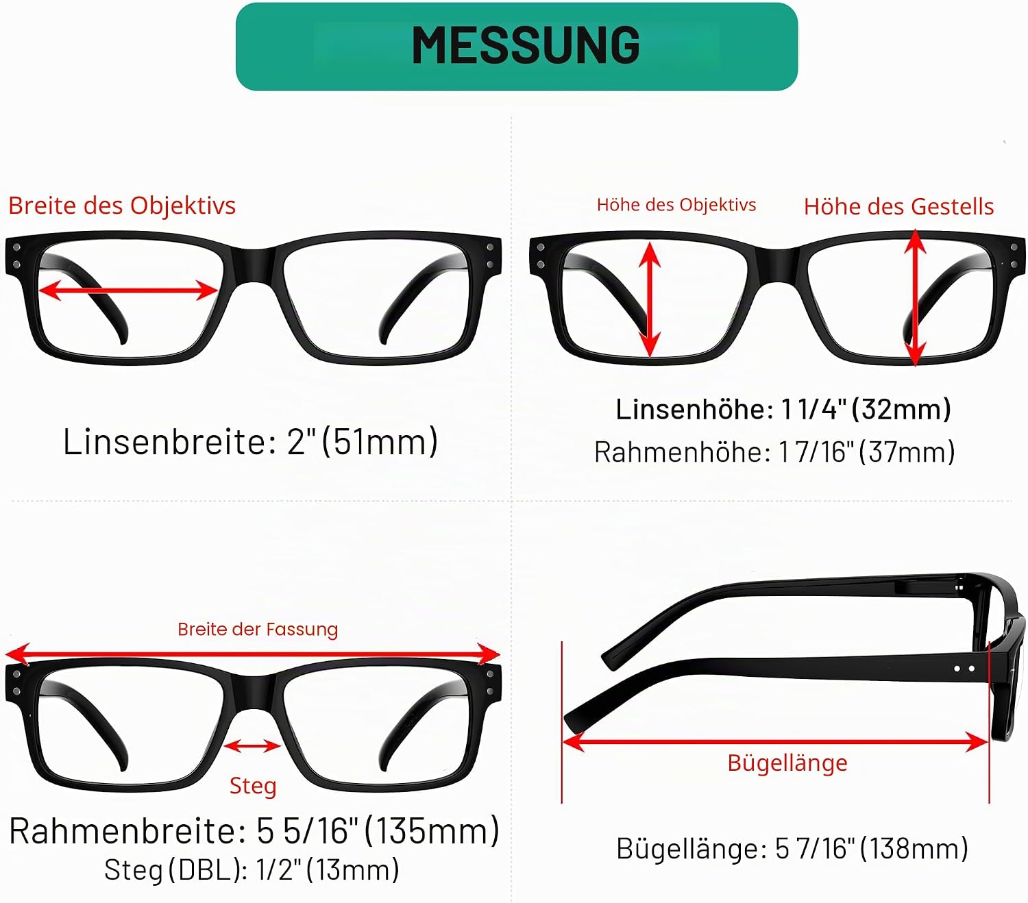 Thumbnail 4 de Eyekepper Lesebrille 5er Pack mit 51 mm