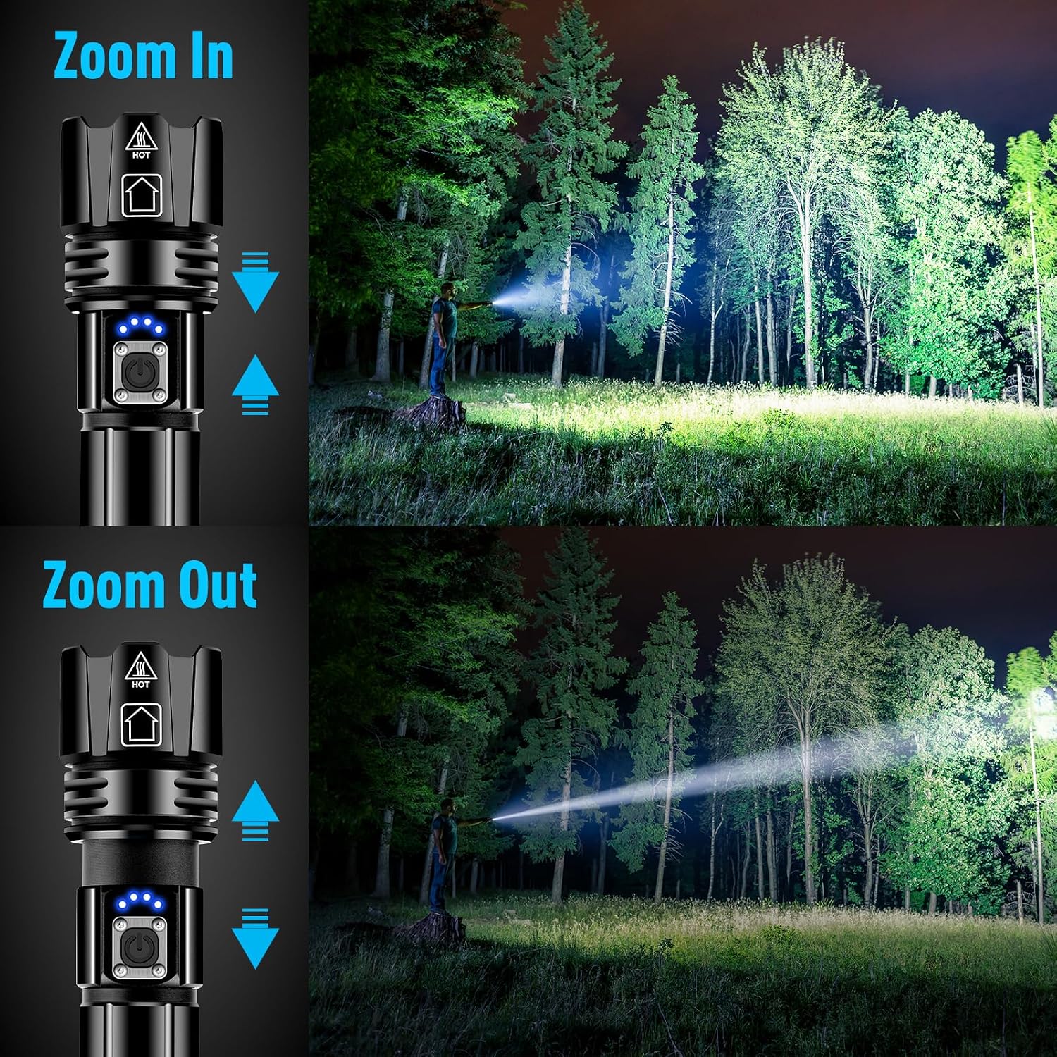 Thumbnail 5 de Powerful Torch XHP70.2 900000 lumens rechargeable torch 🔦