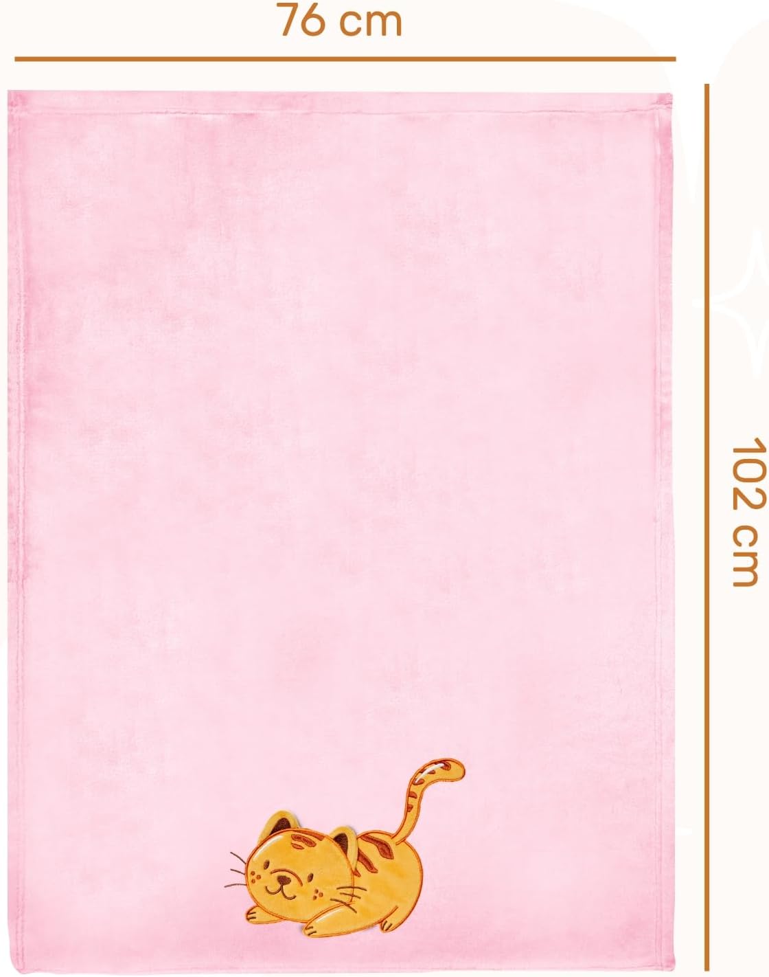 Thumbnail 1 de Be Mammy Manta Caliente Infantil Rosa Gato ❄️