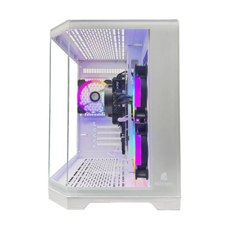 Thumbnail 2 de Nitropc Pack Bronze: PC sobremesa Ryzen 5 5655G, 16 GB, 1 TB NVMe, monitor 24'' y periféricos (WiFi, Windows 11) en blanco