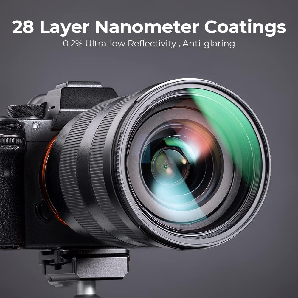 Detalle de K&F CONCEPT 49mm UV Filter 28-layer coated for cameras