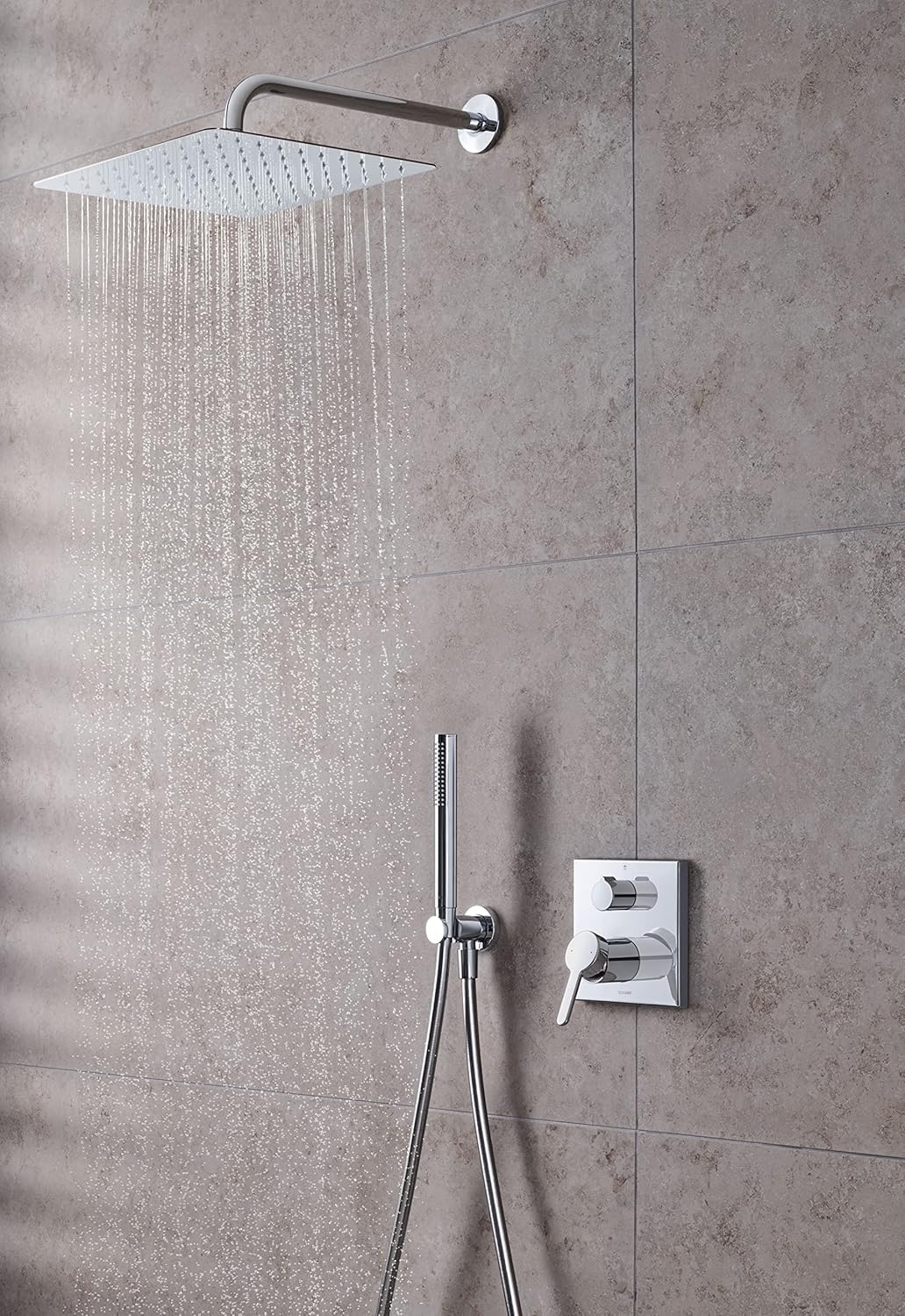 Thumbnail 4 de Duravit Universal pommeau de douche – jet Rain, finition chromée, EasyClean