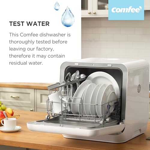 Thumbnail 10 de COMFEE' Table Top Dishwasher No Plumbing with 6L Water Tank