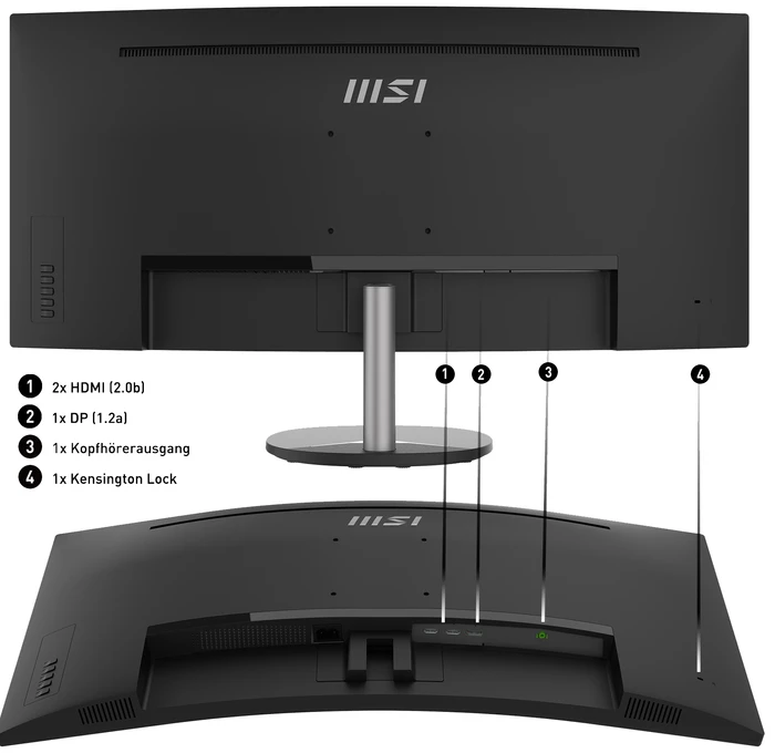 Detalle 2 de MSI PRO MP341CQDE 34" Ultrawide Monitor