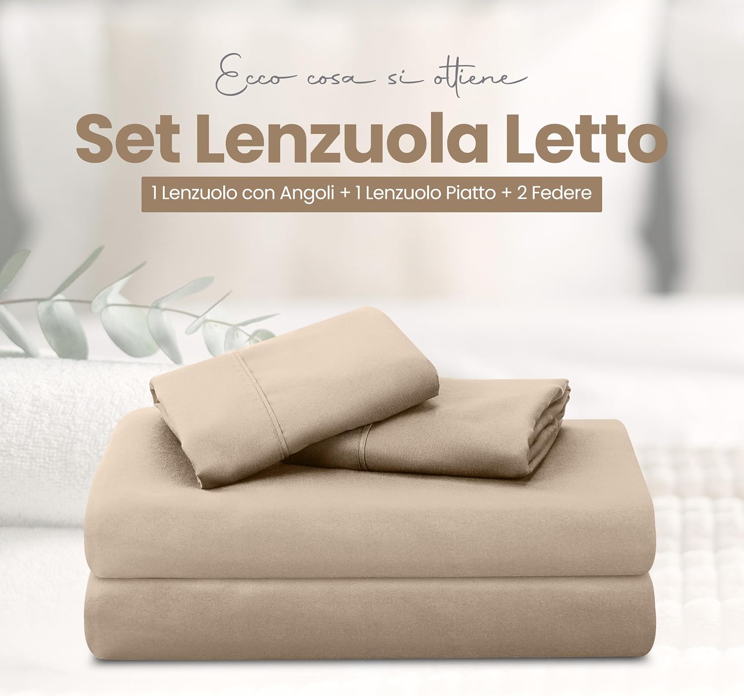 Detalle de Utopia Bedding set lenzuola matrimoniali 180x200