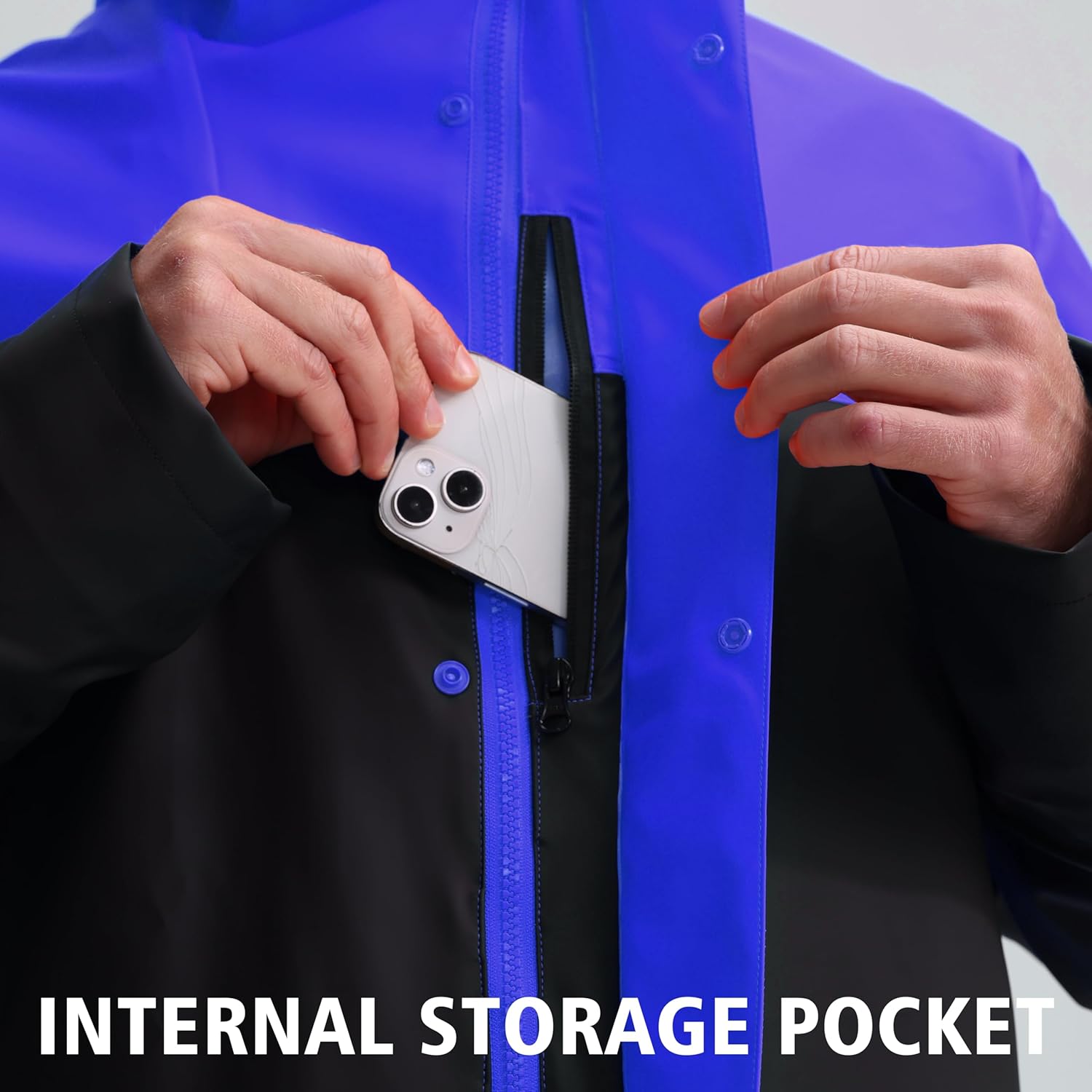 Thumbnail 6 de Men’s PRO Workwear 3-Piece Waterproof Rain Jacket & Bib Pants Set – PU waterproof foul weather suit
