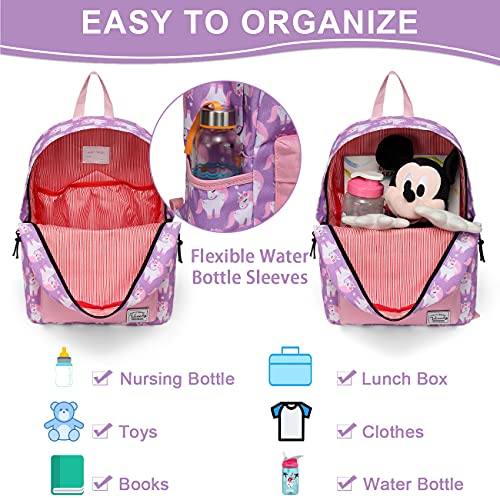 Detalle de VASCHY Mochila infantil unicornio para preescolar (4–6 años) resistente al agua
