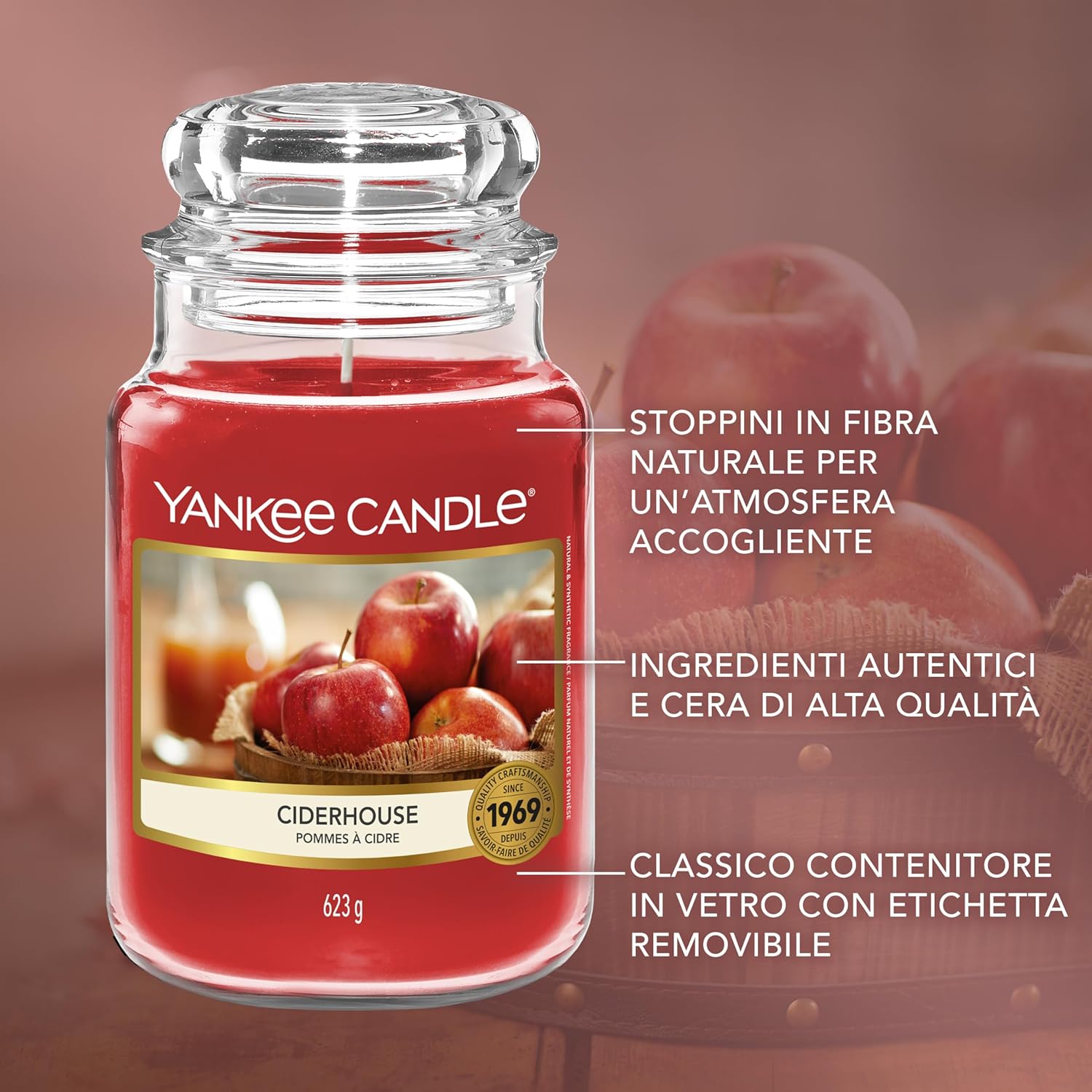 Thumbnail 3 de Yankee Candle Mele da Sidro 150 ore 🕯