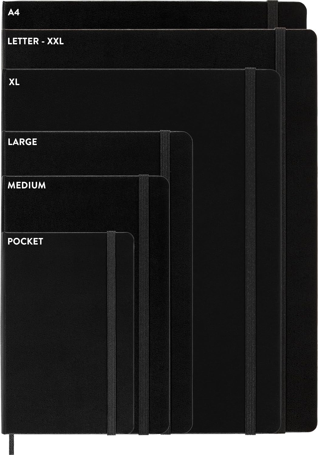 Detalle 2 de Moleskine Cahier Notizhefte X-Large, liniert, 3er-Set, Kartoneinband, Schwarz