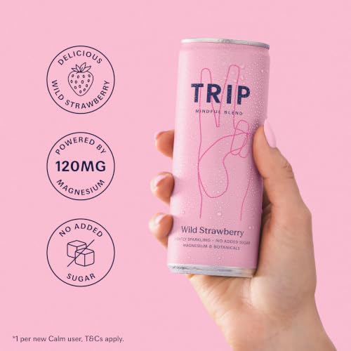 Thumbnail 9 de TRIP Calm Magnesium Drink, Wild Strawberry (12-pack) – Alcohol Free Mocktail for Relaxation