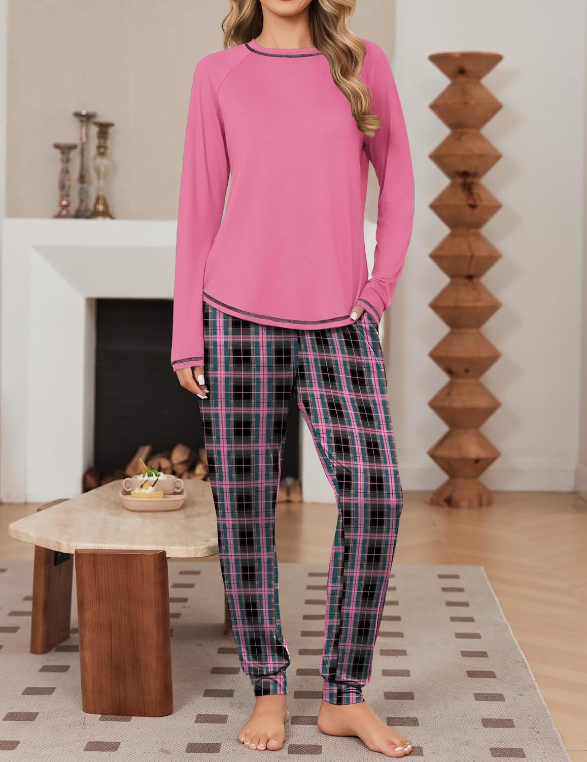 Detalle 2 de Ekouaer Women's Pajama Set