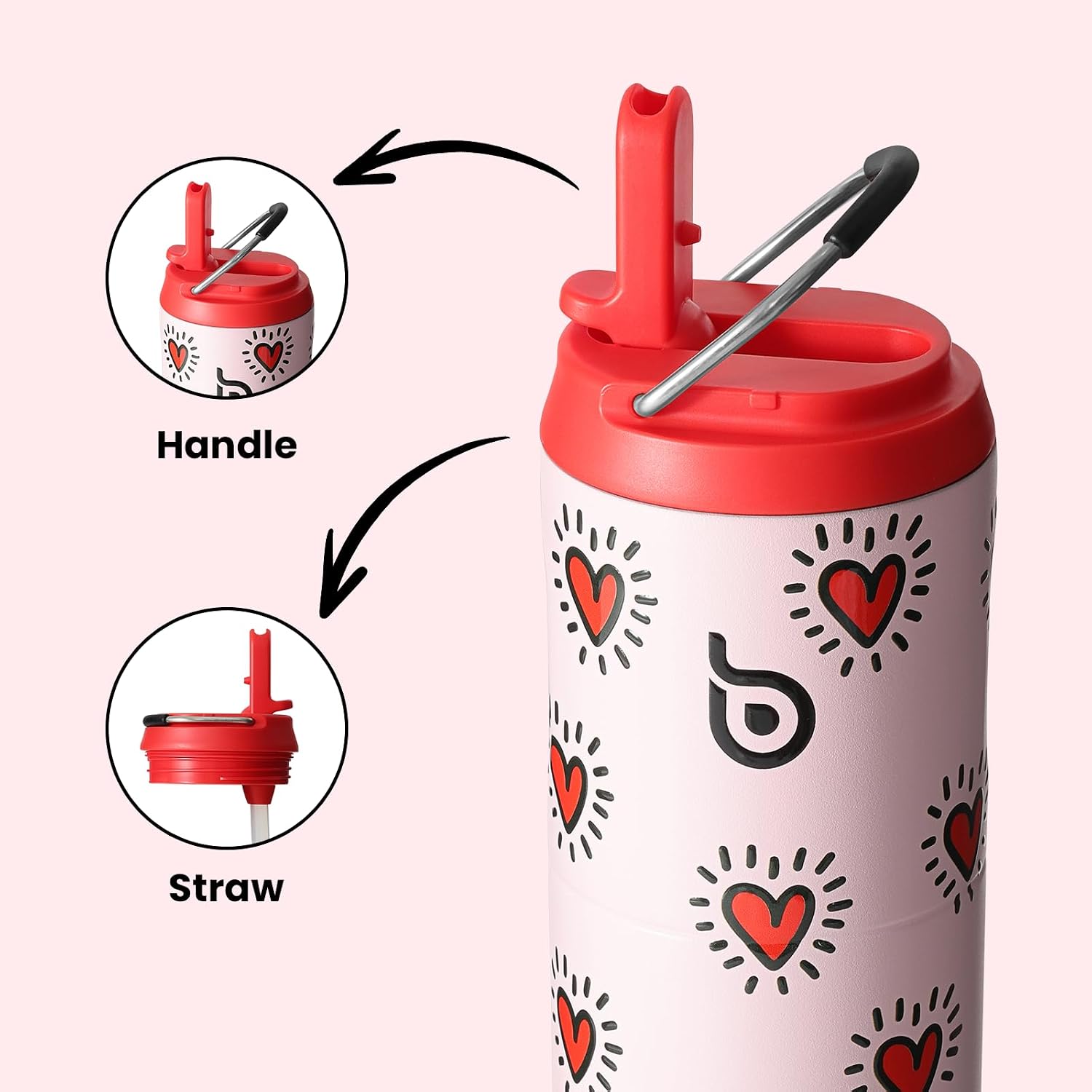 Thumbnail 1 de bottlebottle Stainless Steel Water Bottle 700ml with straw 🚰