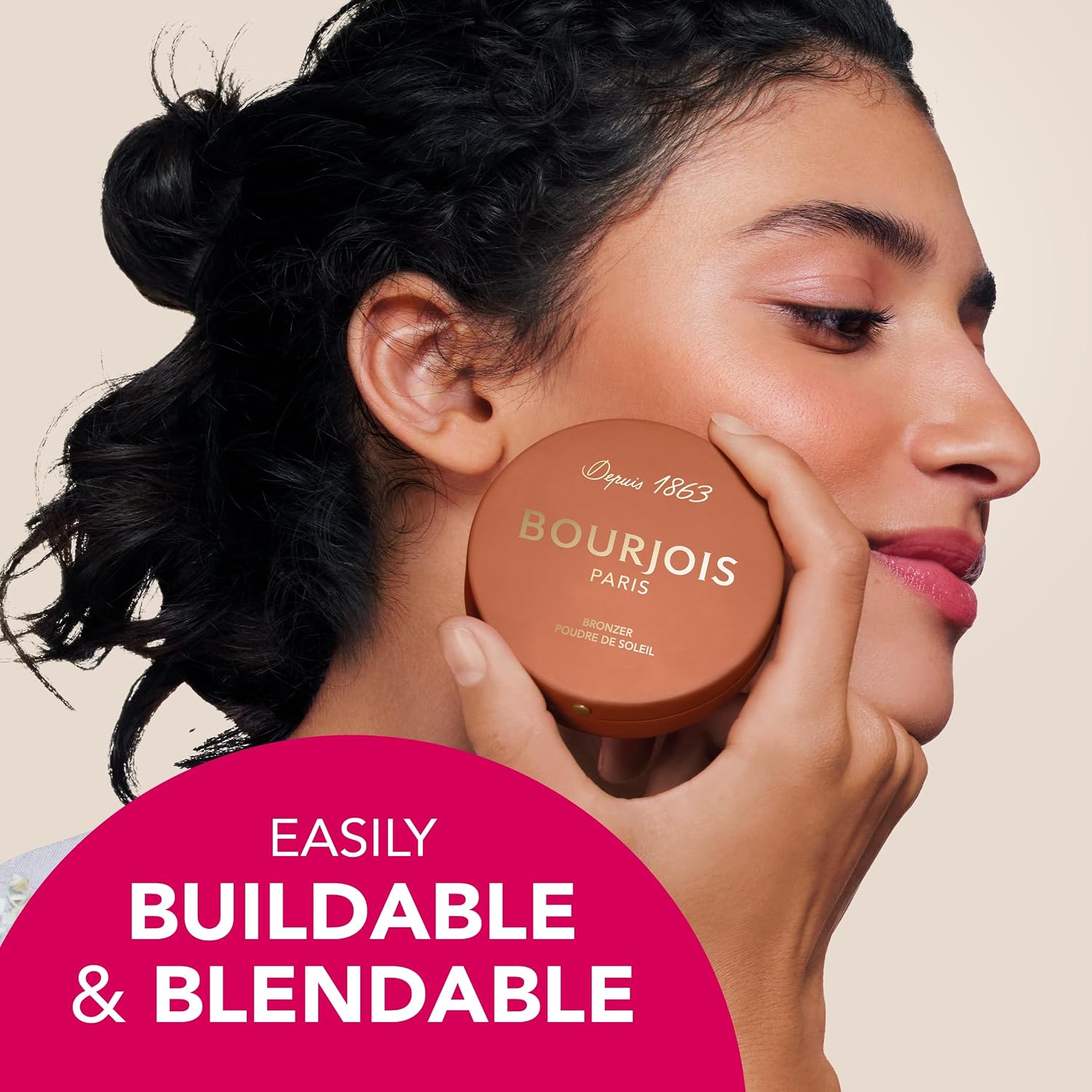 Thumbnail 4 de Bourjois Nudo Polvere Di Sole Maxi Scatola Rotonda 02 Medium, 7 g
