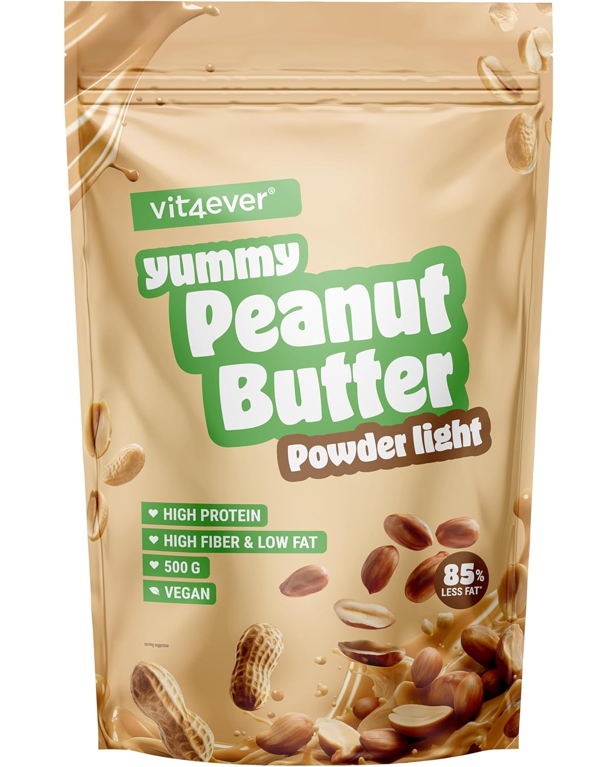 Vit4ever Erdnussbutter Light Pulver 500 g 🍯?
