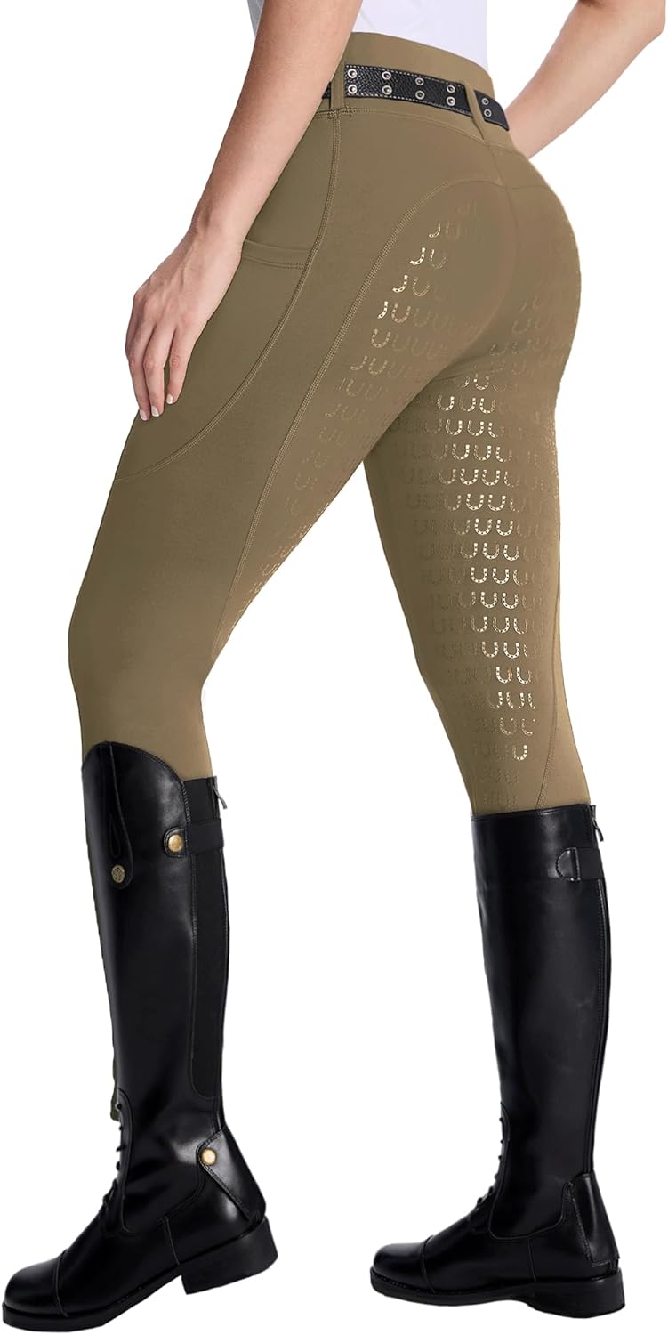 Thumbnail 5 de DMVOD Women's Horse Riding Pants with Active Silicone Grip Full Seat Breeches