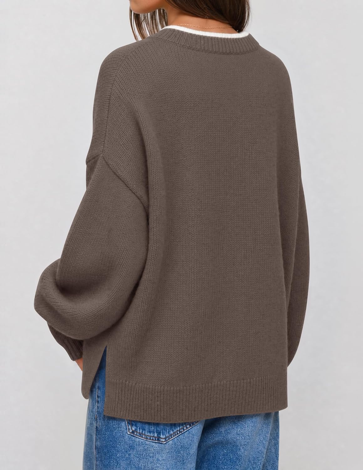 Thumbnail 2 de ZESICA Women's Oversized Sweater, Crewneck
