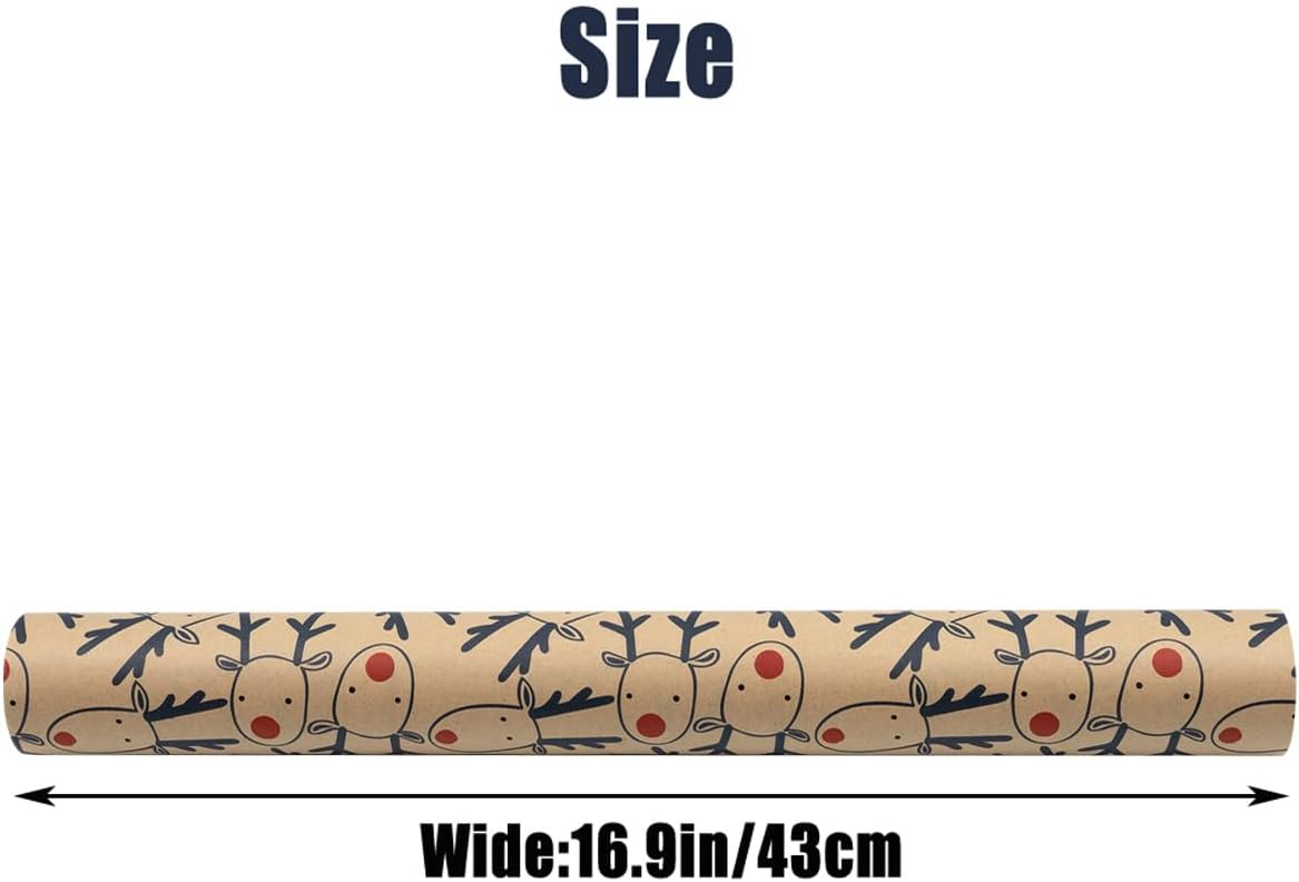 Thumbnail 5 de Kraft Paper Gift Wrap Roll 43cm x 15m 🎁