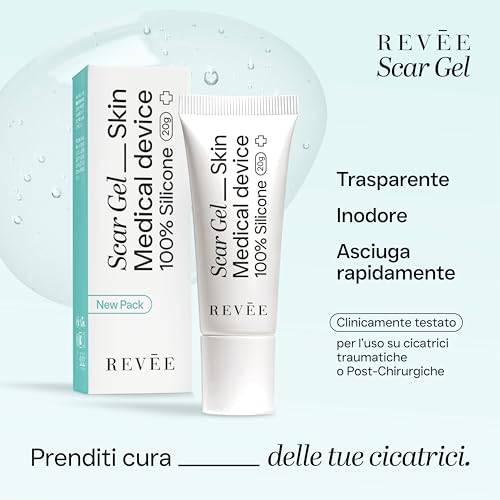 Detalle de REVÉE Scar Gel 20g: Gel a 100% silicone per cicatrici chirurgiche e traumi