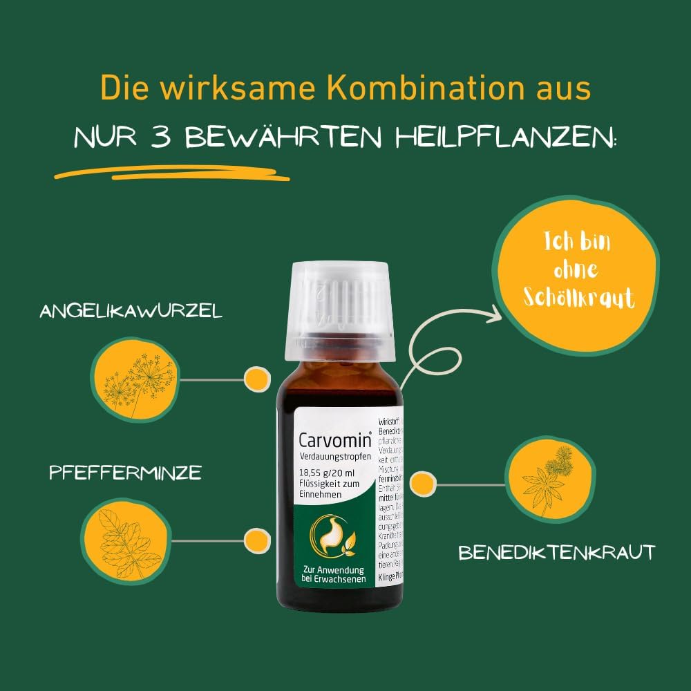 Detalle 2 de Carvomin Verdauungstropfen Lösung zum Einnehmen (50 ml)