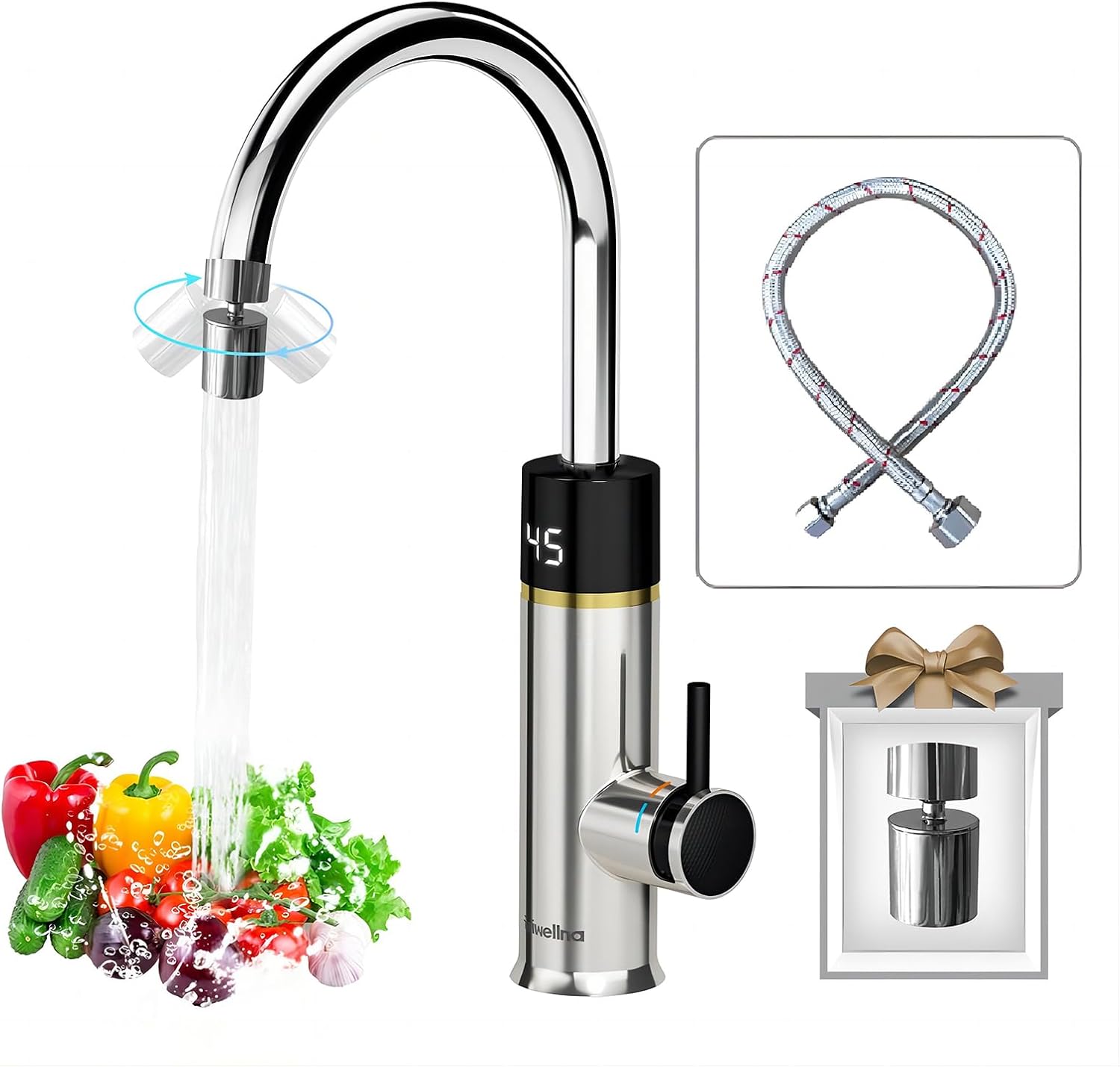 Detalle de Briwellna durchlauferhitzer Wasserhahn 220V