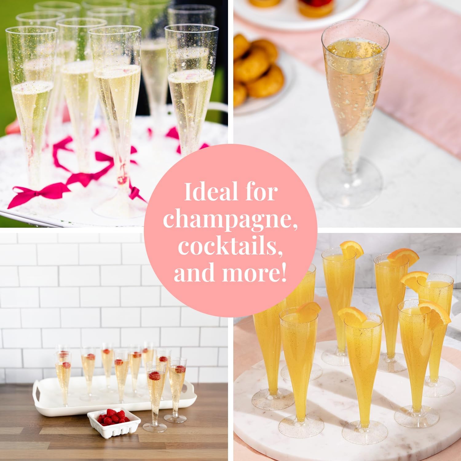 Thumbnail 5 de Prestee Disposable Champagne Flutes, 4.5 oz