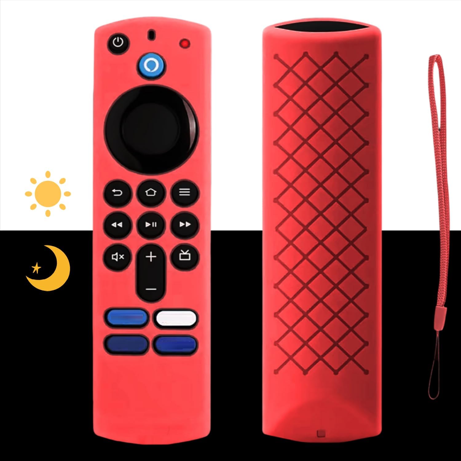 Thumbnail 1 de Avtbeisty Remote Cover Compatible with 3rd Gen Voice Remote (2021) – anti-slip silicone case with lanyard