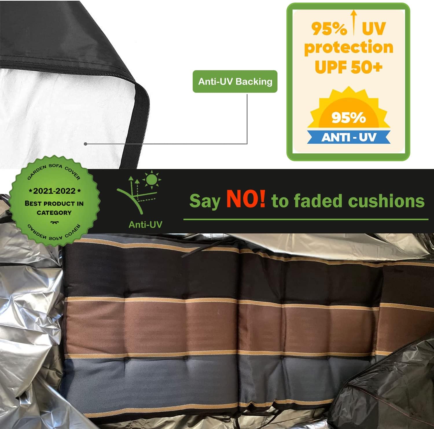 Detalle de Enzeno Cushion Storage Bag 420D Oxford with Zipper