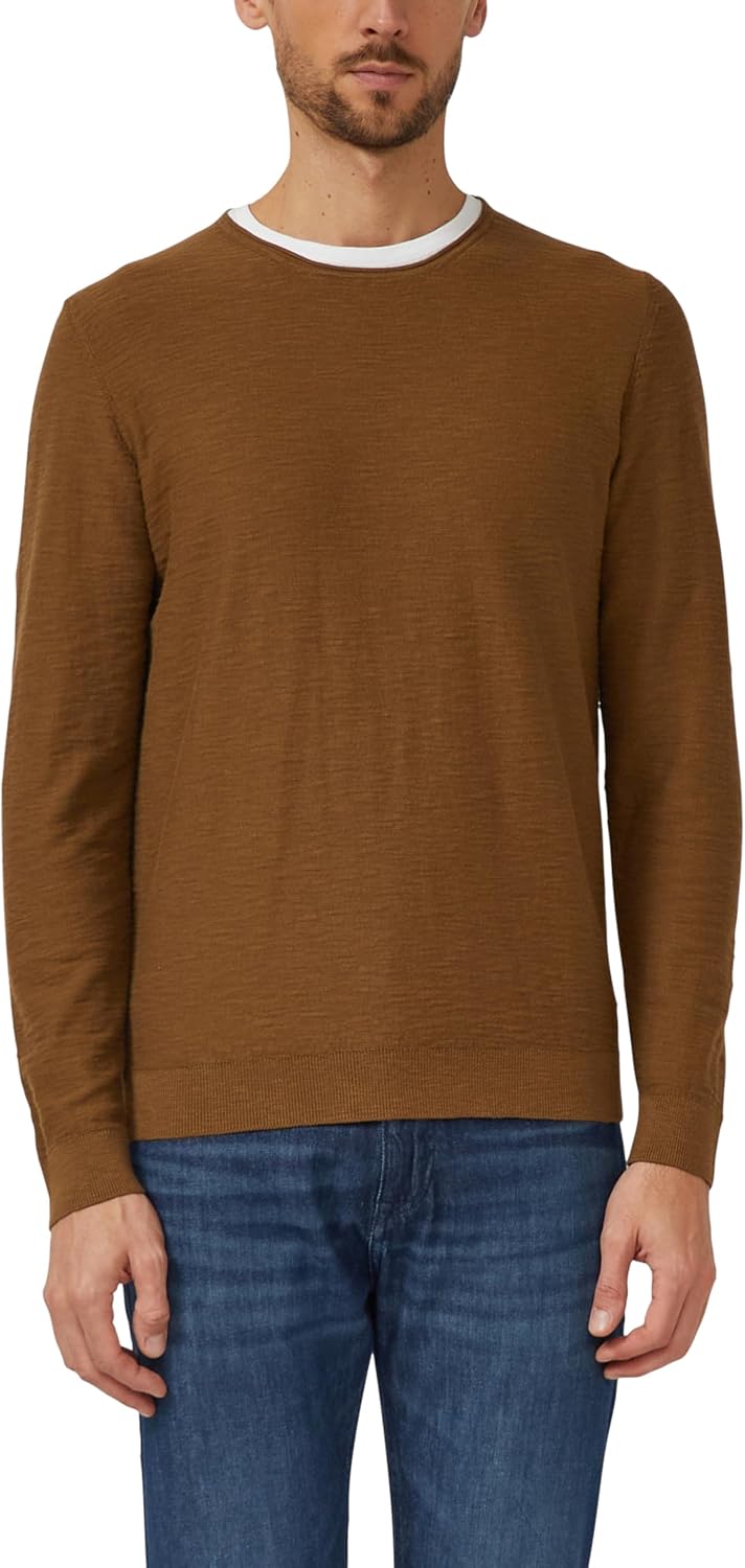 Detalle de s.Oliver Strickpullover mit Flammgarnstruktur und Rollkante
