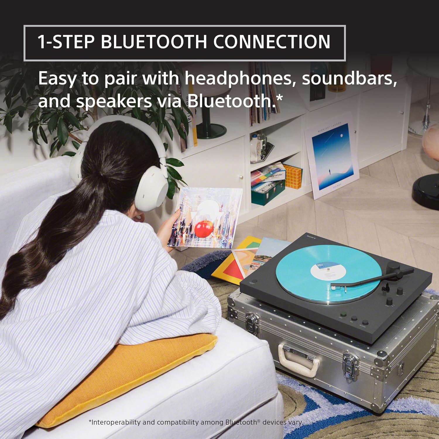 Detalle de Sony Bluetooth turntable PS-LX3BT