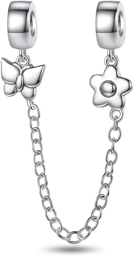 Thumbnail 6 de LMLMECREA Damen Sicherheitskette 925 Silber – Clip Charm mit Gänseblümchen