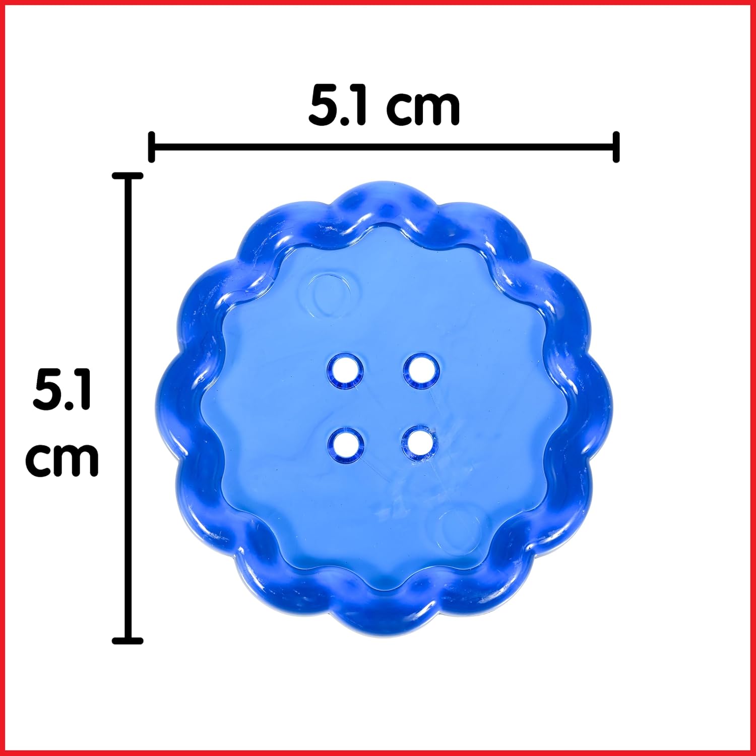 Detalle 2 de edxeducation Transparent Large Buttons 60 pack 🎲