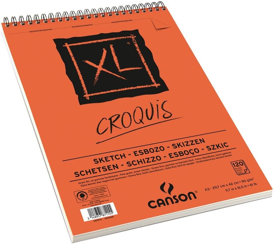 Thumbnail 2 de CANSON XL Croquis - Album spiralé A3 120 feuilles 90 g/m², Ivoire