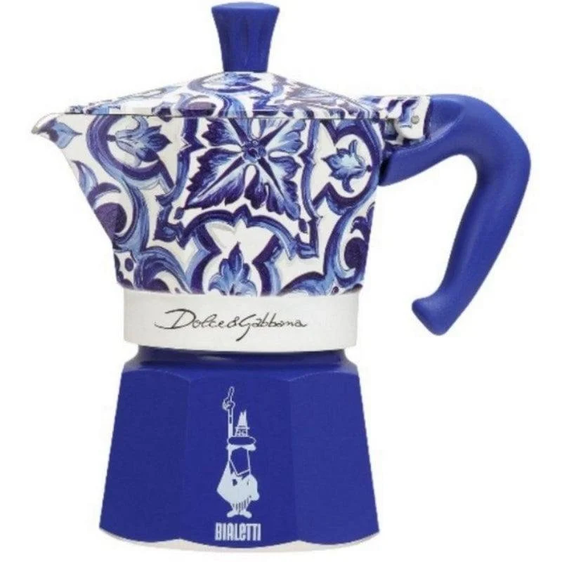 Detalle de Bialetti Dolce&Gabbana Moka Express 6 tazas de aluminio compatible con inducción