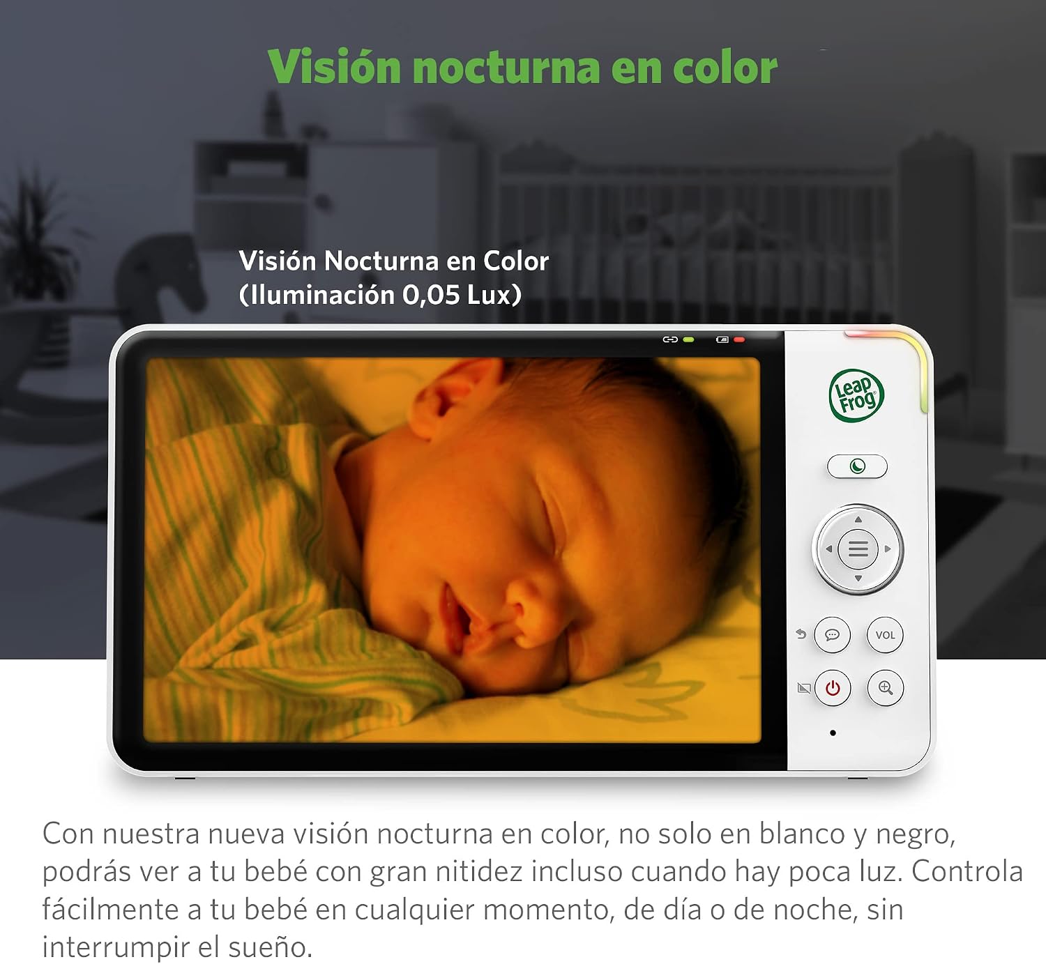 Detalle 2 de LeapFrog LF815HD monitor bebé 5"