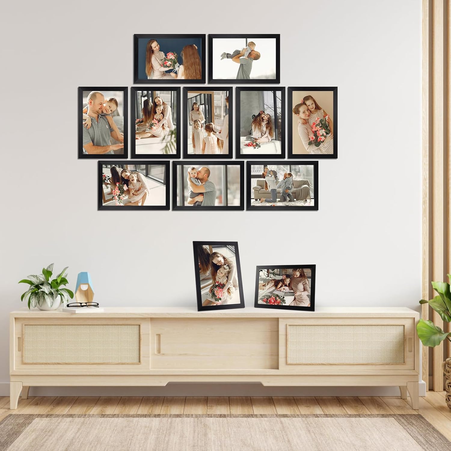 Detalle de Giftgarden Cadre Photo 20x30 cm Noir – Lot de 12