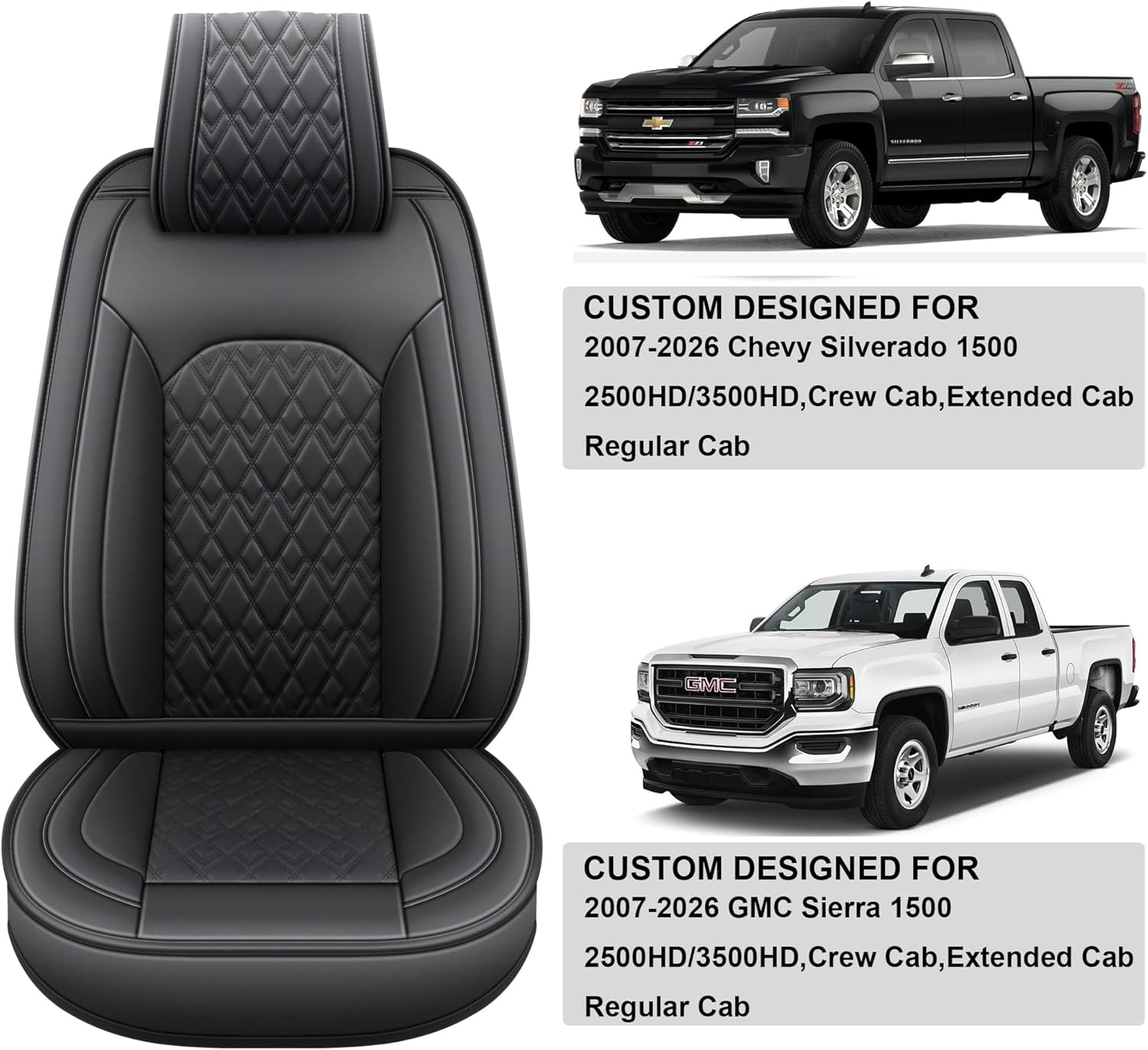 Thumbnail 5 de JOJOBAY Chevy Silverado Seat Covers 2007-2026